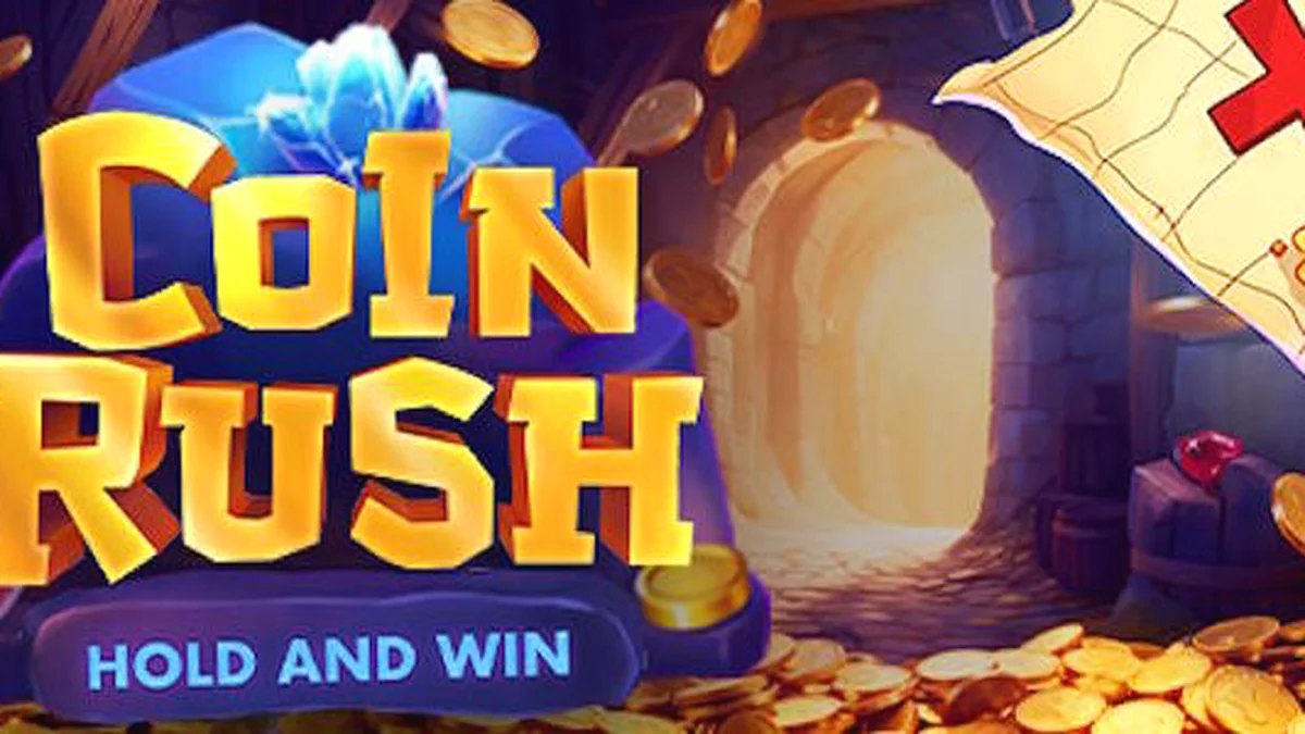 Tampilan antarmuka slot Coin Rush dengan desain 3x3 yang dinamis