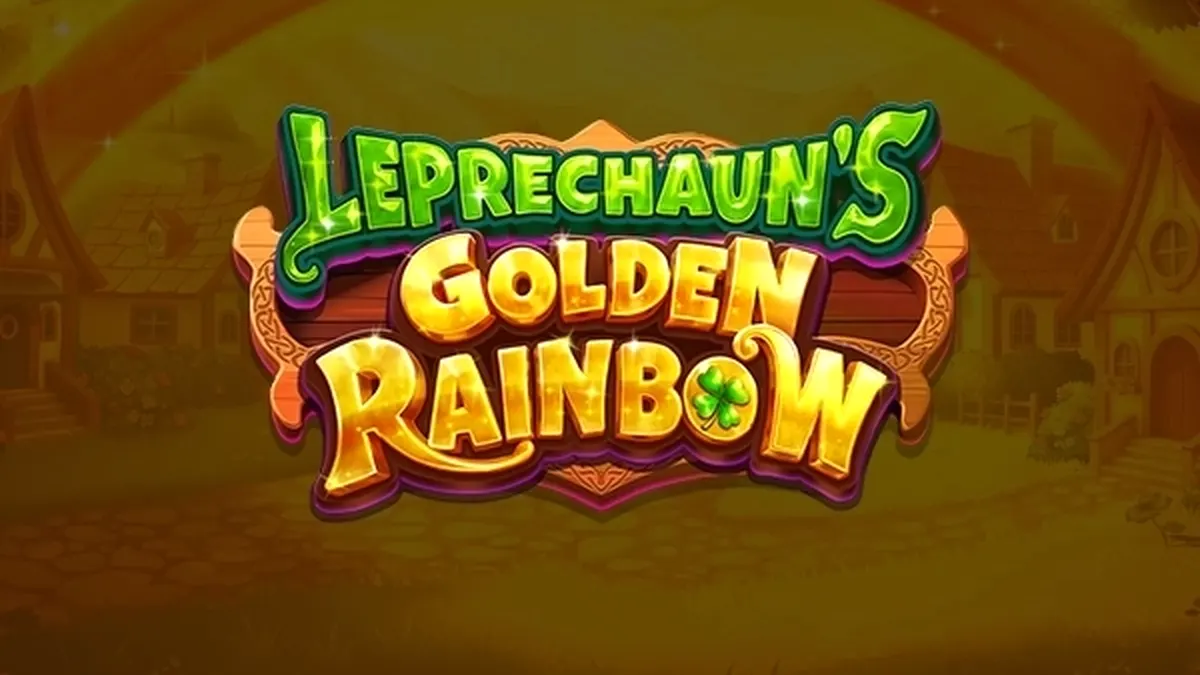 Tampilan visual permainan slot Leprechaun's Golden Rainbow dengan tema Irlandia