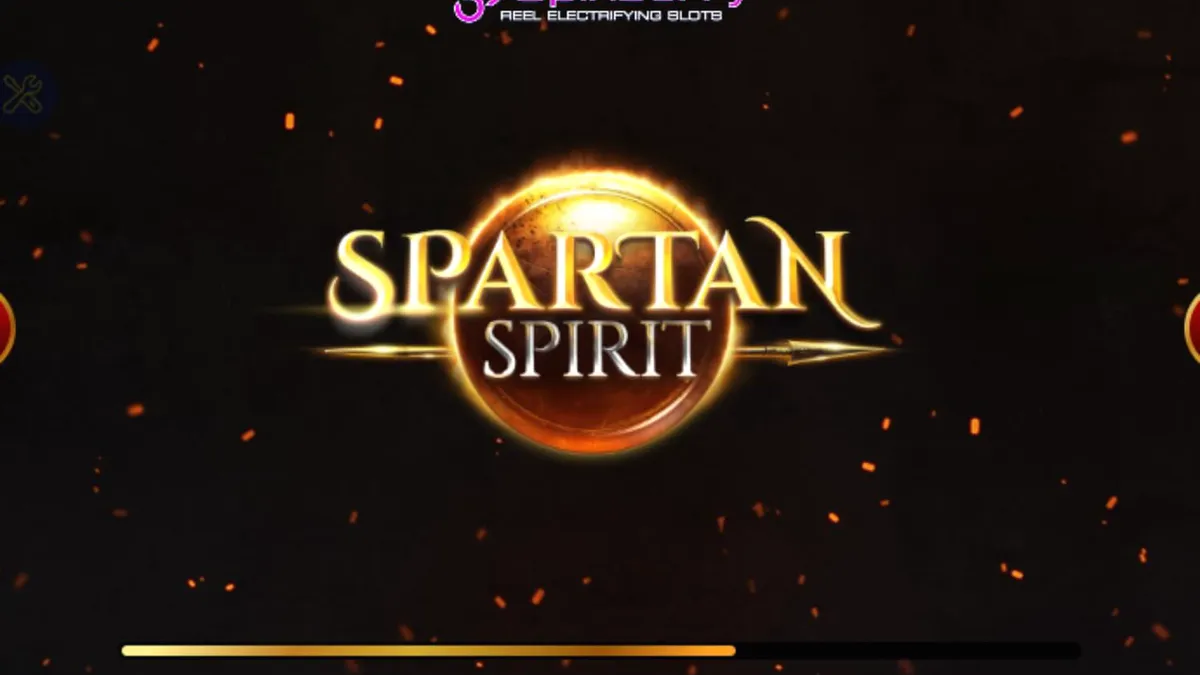 Prajurit Sparta dengan latar belakang kuil kuno dalam permainan slot Spartan Spirit